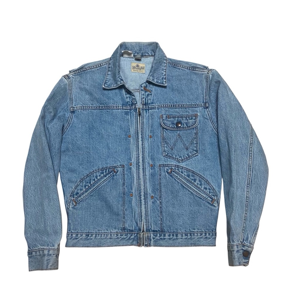 Vintage 90s Wrangler 11MJZ Western Jacket 50s Reprint Made in Japan Size Medium